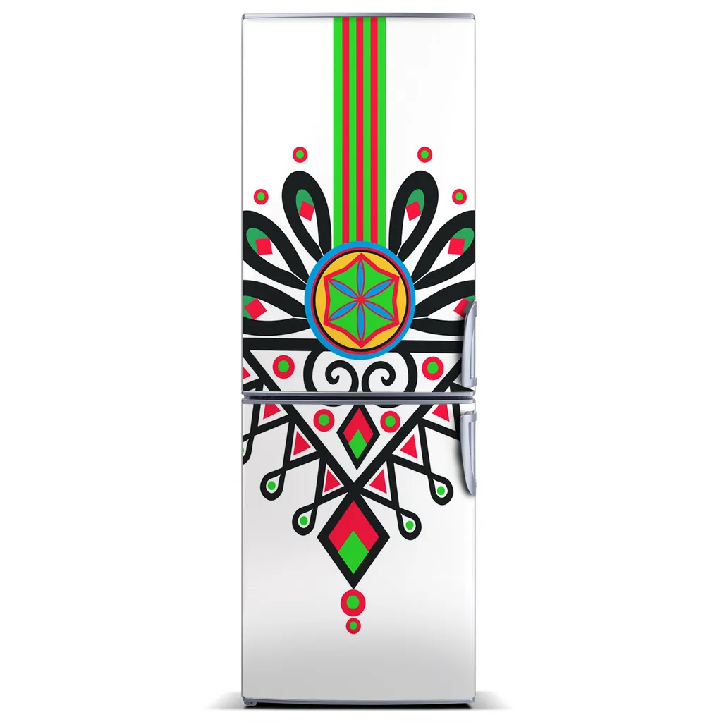 Tulup Kühlschrankdekoration - Magnetmatte - 70 cm x 190 cm - Magnet auf dem Kühlschrank - Polnische Volksmuster